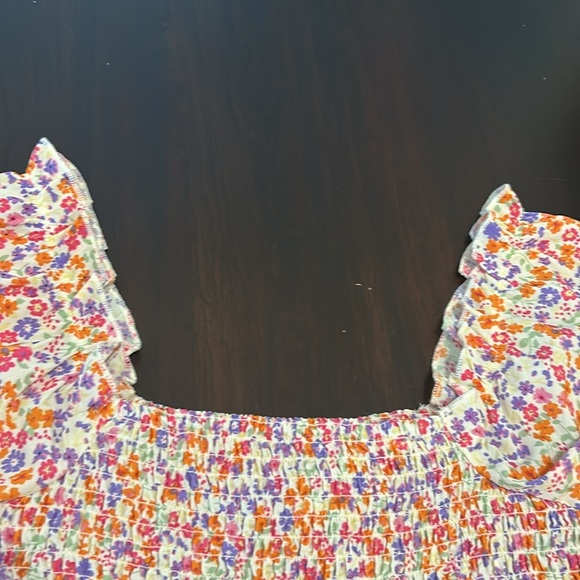 Noisy May Sabina Ditzy Floral Smocked Loose Fitting Flowy Cottagecore Dress XS - Picture 11 of 11